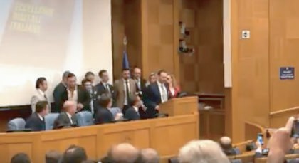 Premiazione di I Love Panzerotti nell'aula della Camera dei Deputati