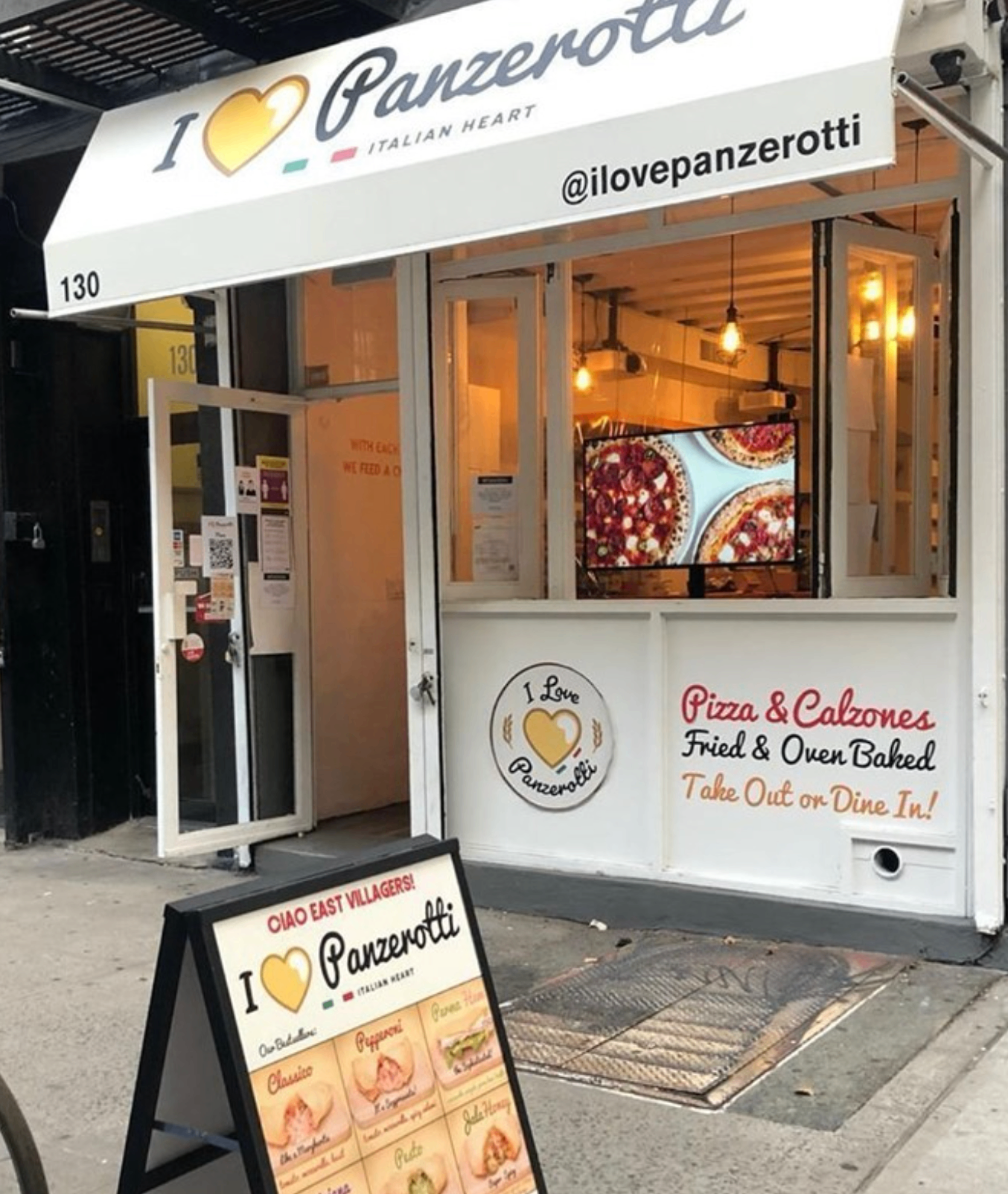 Facciata del punto vendita di East Village a Manhattan
